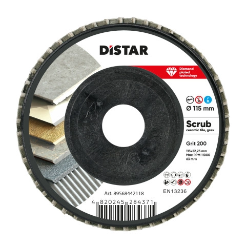 Distar Diamant-FLAP-Scheibe 115*22,23 #200 Scrub – 89568442118